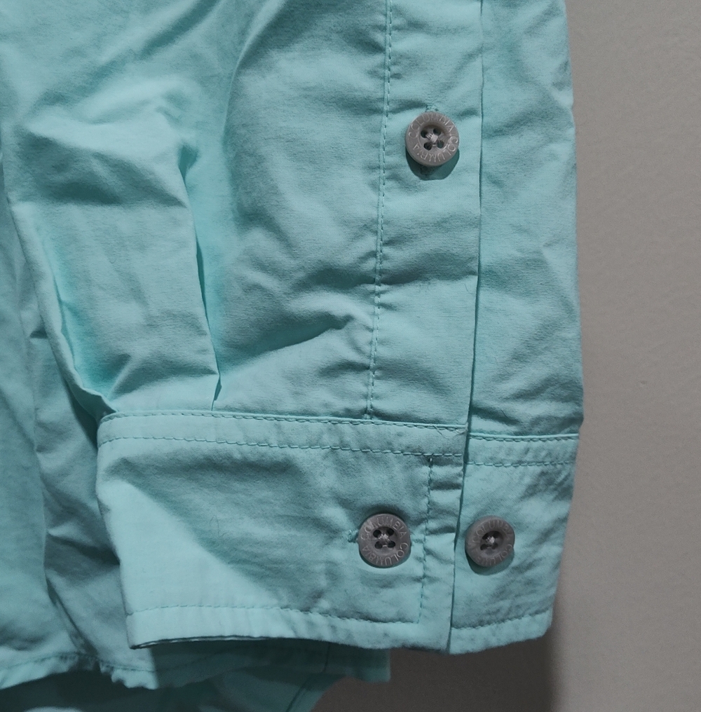 Columbia PFG Omni-Shade Men's Shirt Size XXL  Fishing Vent Green Roll Tab Sleeve - Picture 3 of 11